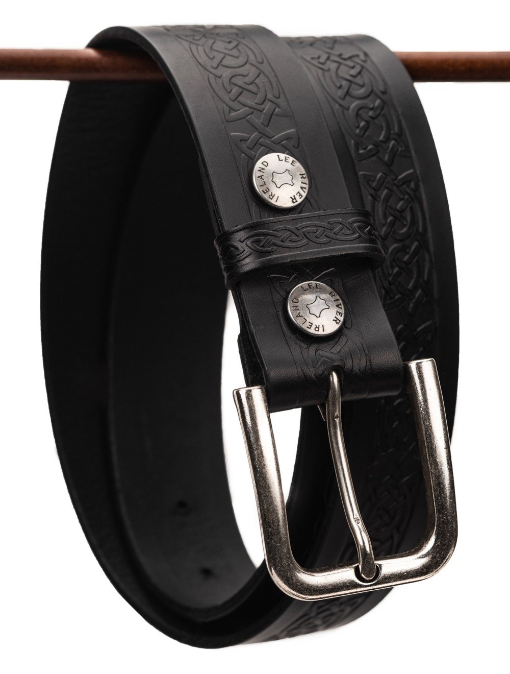 Black buy Embossed Custom Leather Belt