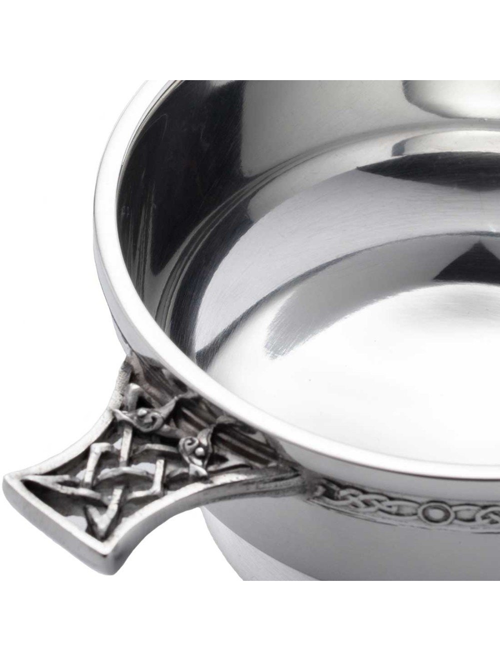 December 2024 Birthstone Turquoise Pewter Quaich Whisky Tasting Bowl Loving Cup Burns Night