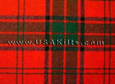 Maxwell Red Modern | 13 - 16 oz. Wool | USA Kilts